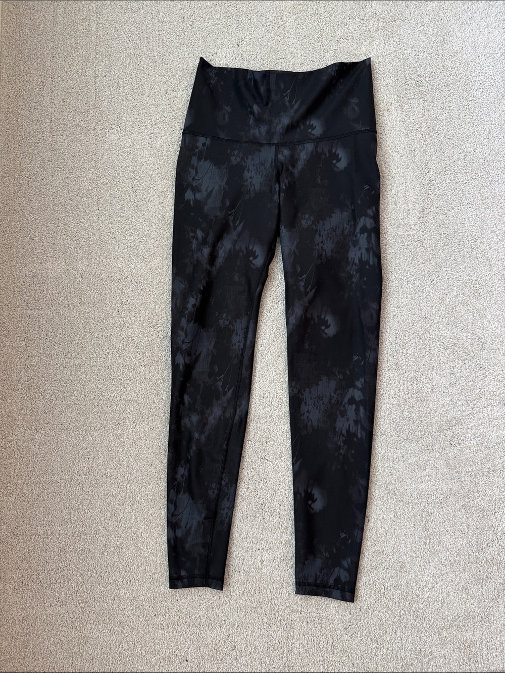 Old Navy Black Tie-Dye High-Waist Leggings